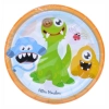 Talerzyki kolorowe jednorazowe Monster 8x